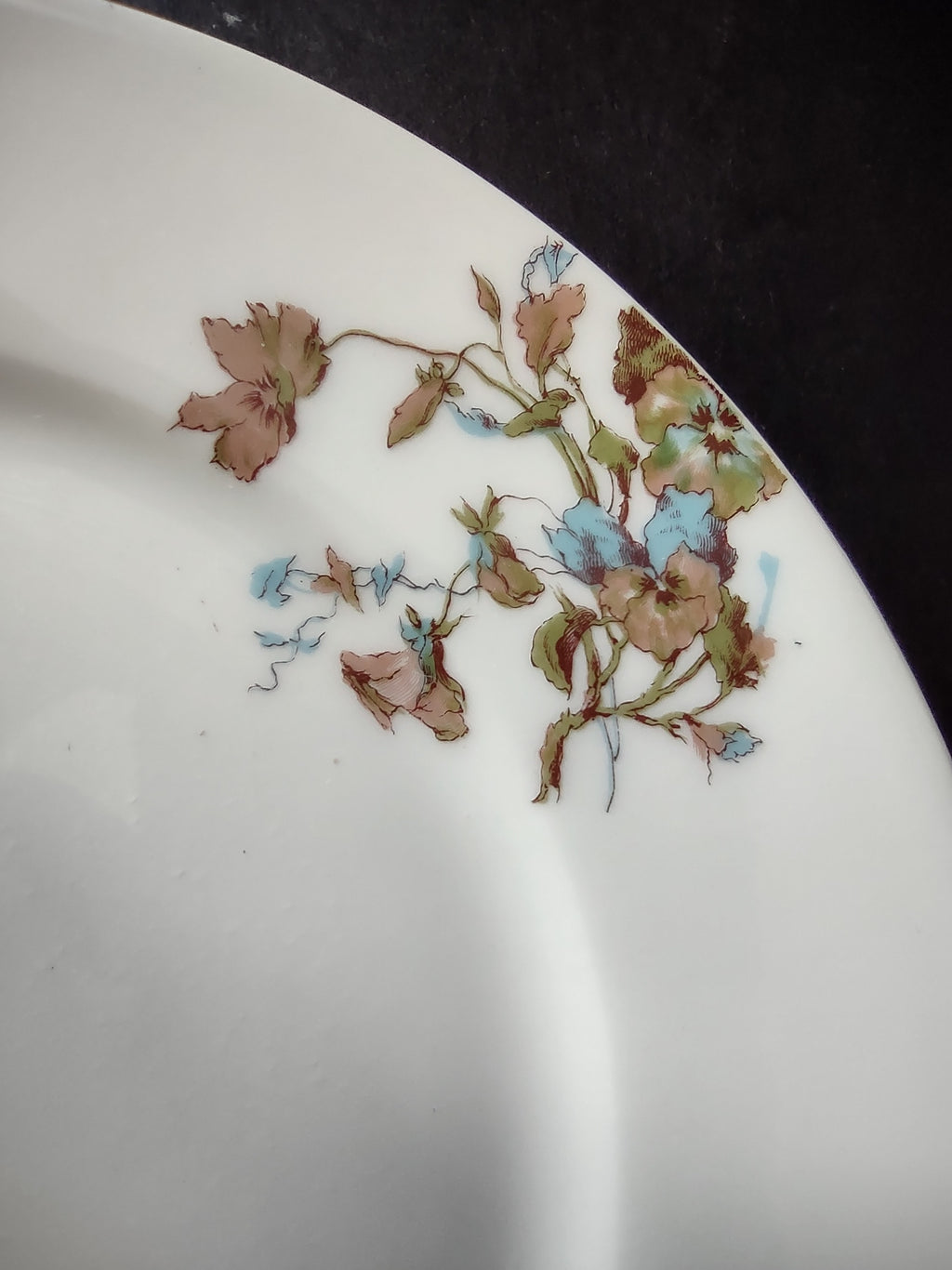 Depose Haviland Limoges Pink Brown Cornflower Luncheon /Salad Plate (lot 968)