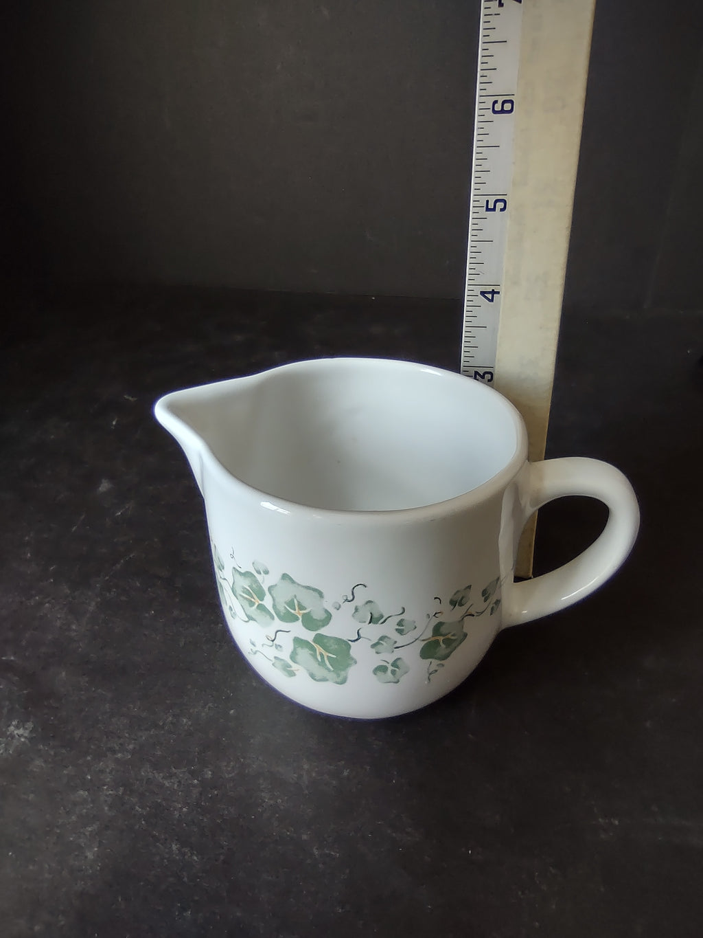 Corelle Corning Callaway Ivy Creamer Pitcher Syrop 3" JAY (lot 2928c)