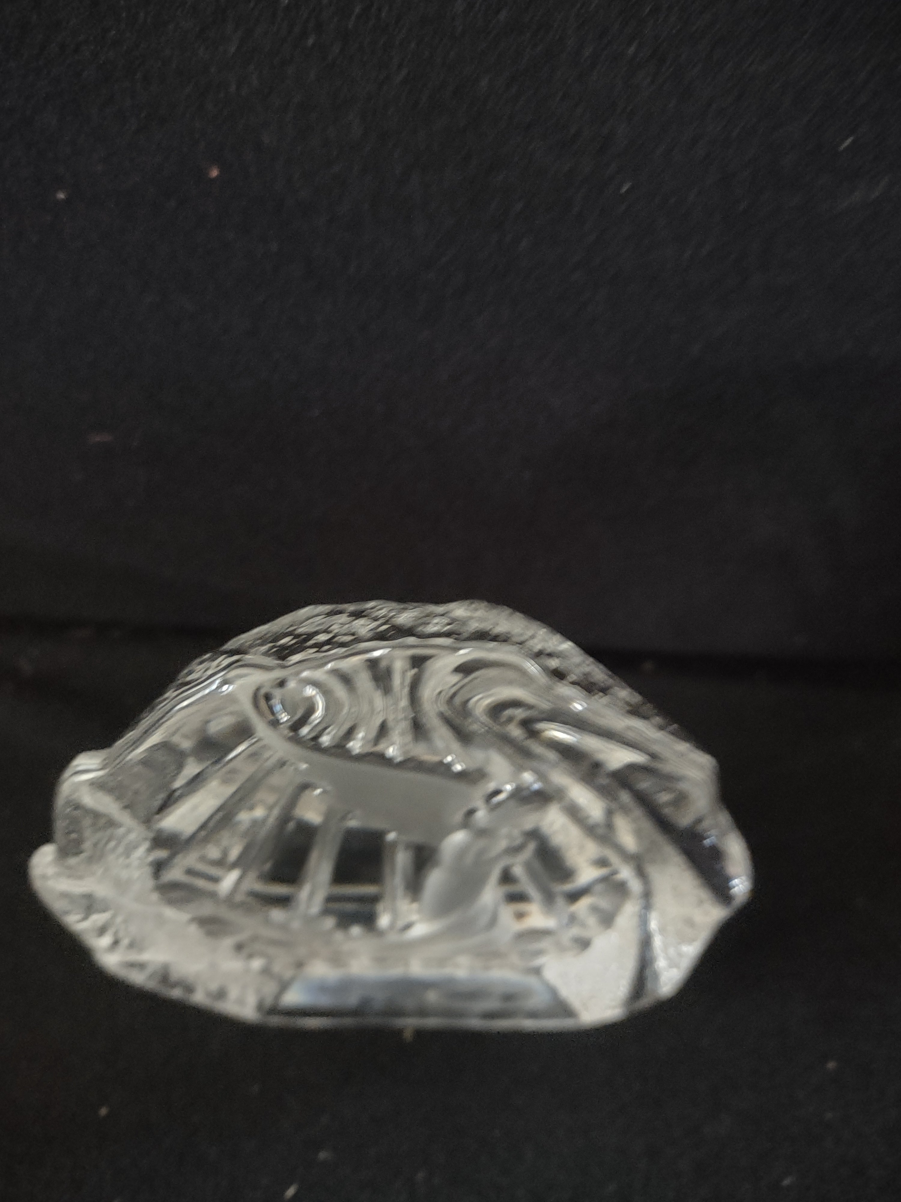 Lavaggi Glass Prism Angel Paperweight Figurine (Lot 3579)