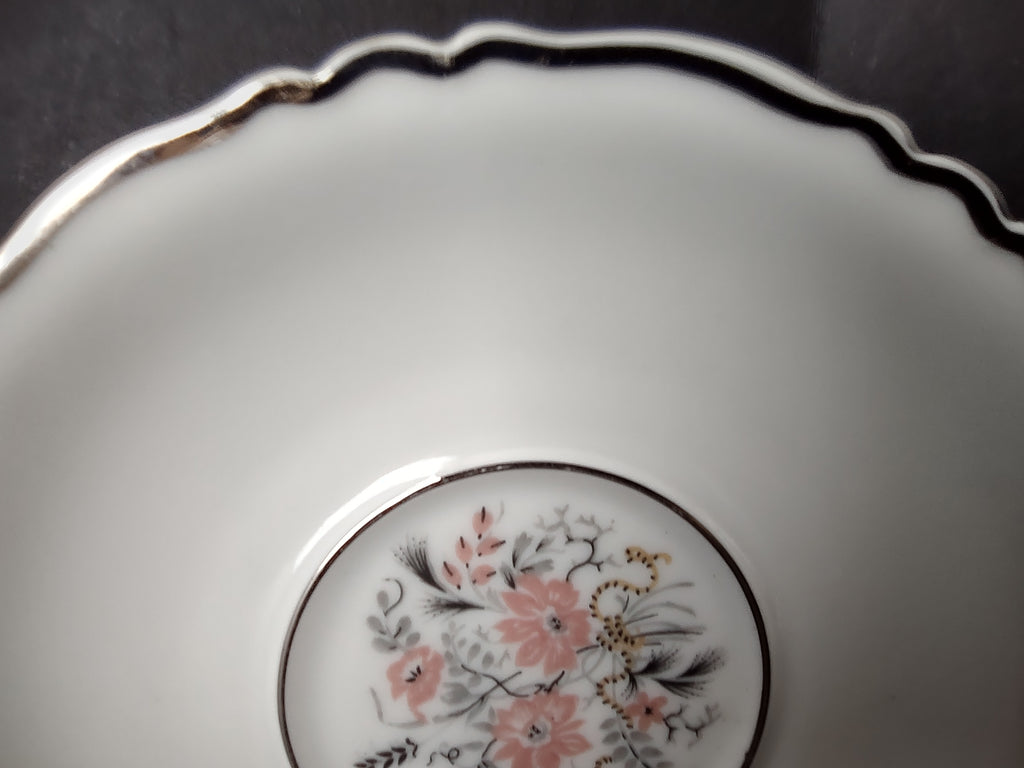 Haviland France Limoges Saucer ONLY Floradora Platinum Trim (lot 976)