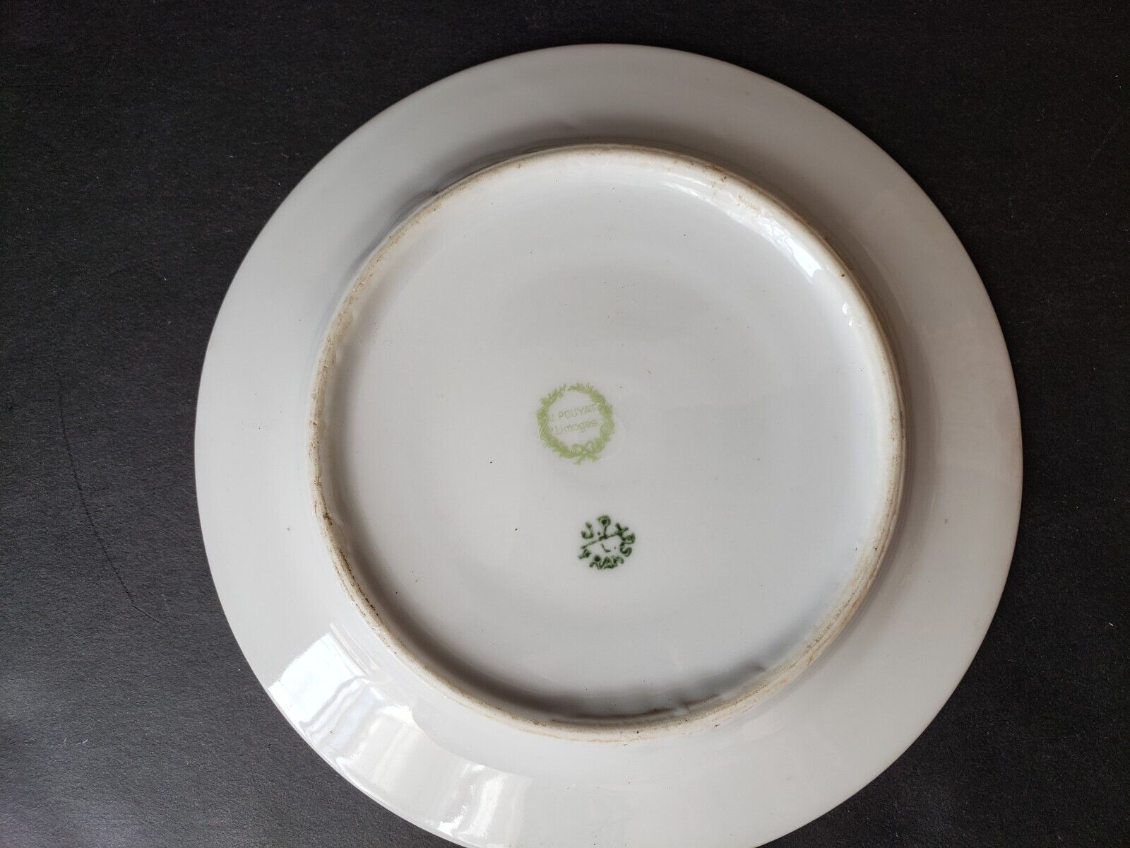 JP (Jean Pouyat) France Bread Butter Plate Pink Green Yellow (lot 620)
