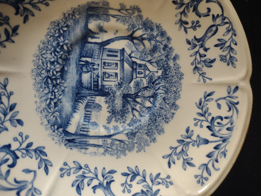Vintage Johnson Brothers Saucer Mount Vernon Blue Windsor Ware (Lot 5578)