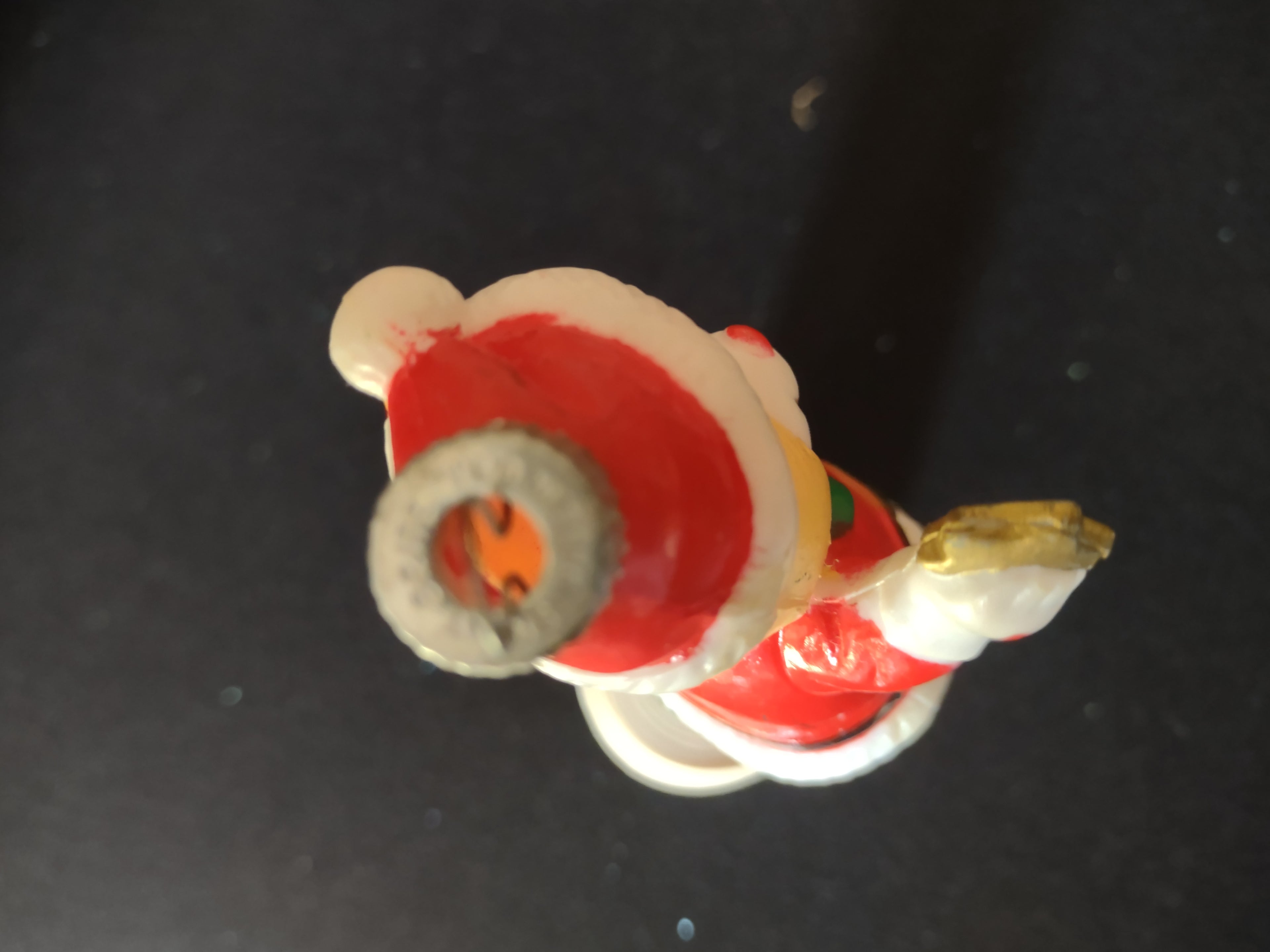 Vintage Christmas Ornament Plastic Santa Bear Star Set Of 4 (Lot 4501)