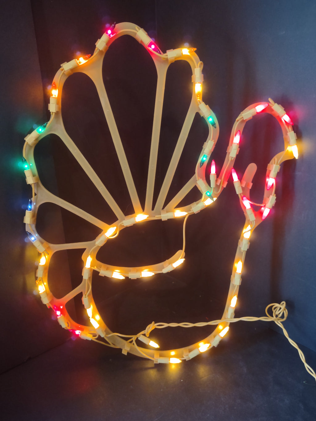 Thanksgiving Fall 18" Turkey Light Up Lighted Window Decor Repaired (lot 3308)