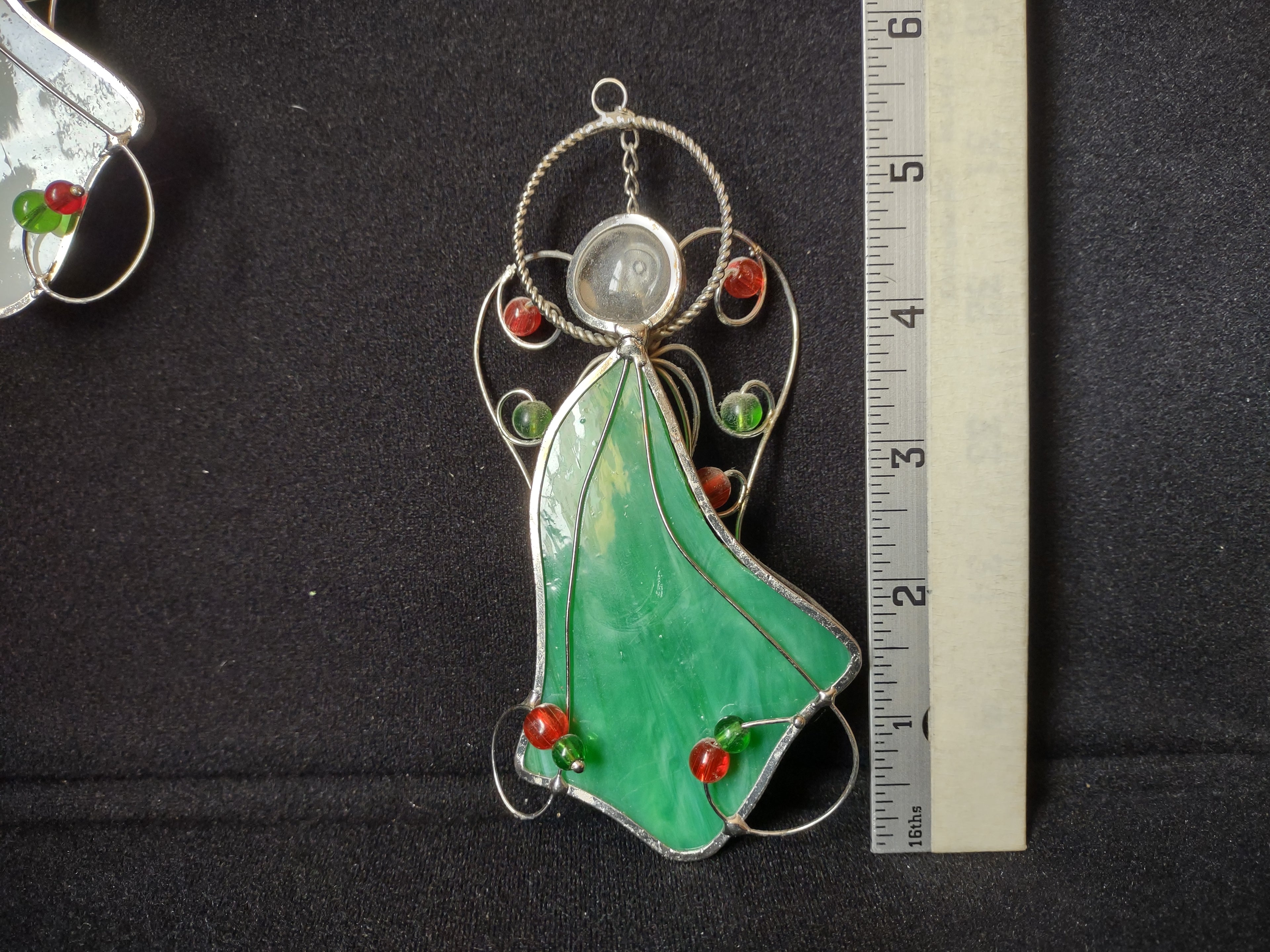 Set of 3 Christmas Angel Ornaments Plastic (lot 1646)