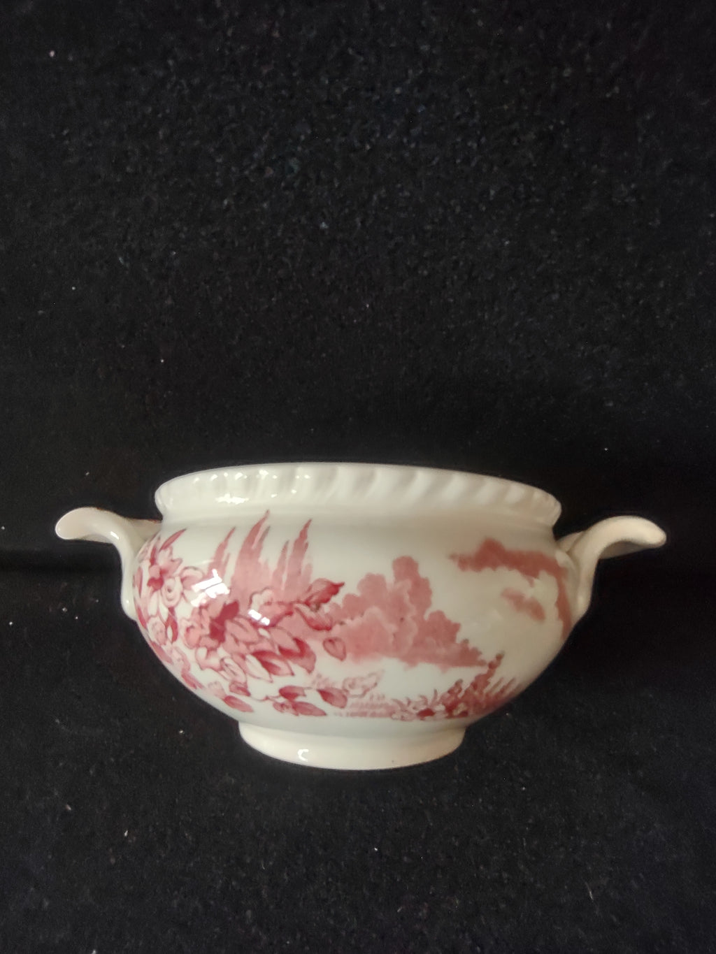 Vintage Johnson Brothers Creamer Open Sugar Bowl Castle On The Lake (Lot 5544)