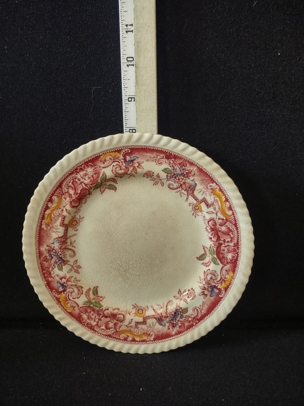 Vintage Johnson Brothers Luncheon Plate Ironstone Devonshire Pink (Lot 5672)