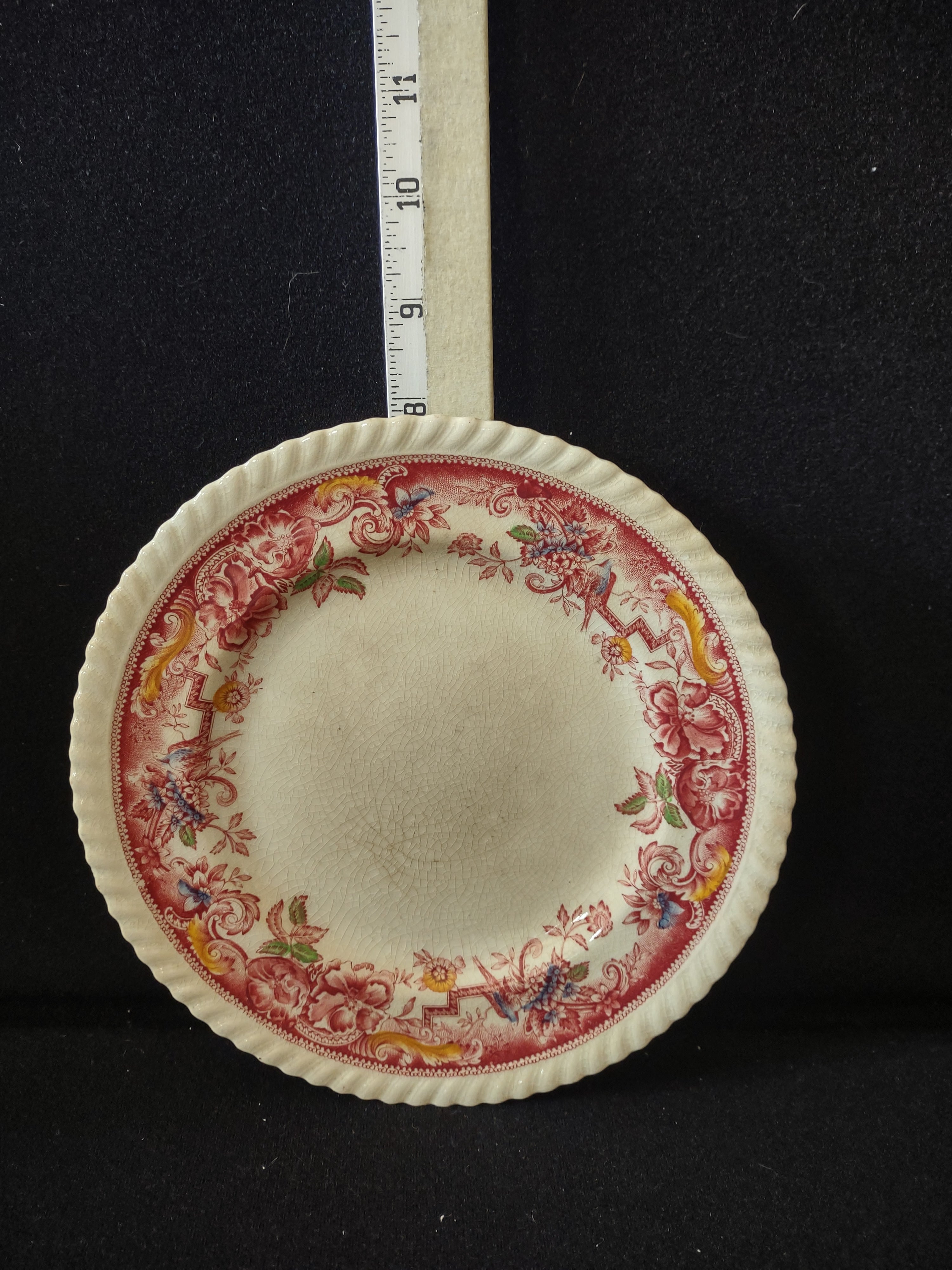 Vintage Johnson Brothers Luncheon Plate Ironstone Devonshire Pink (Lot 5672)