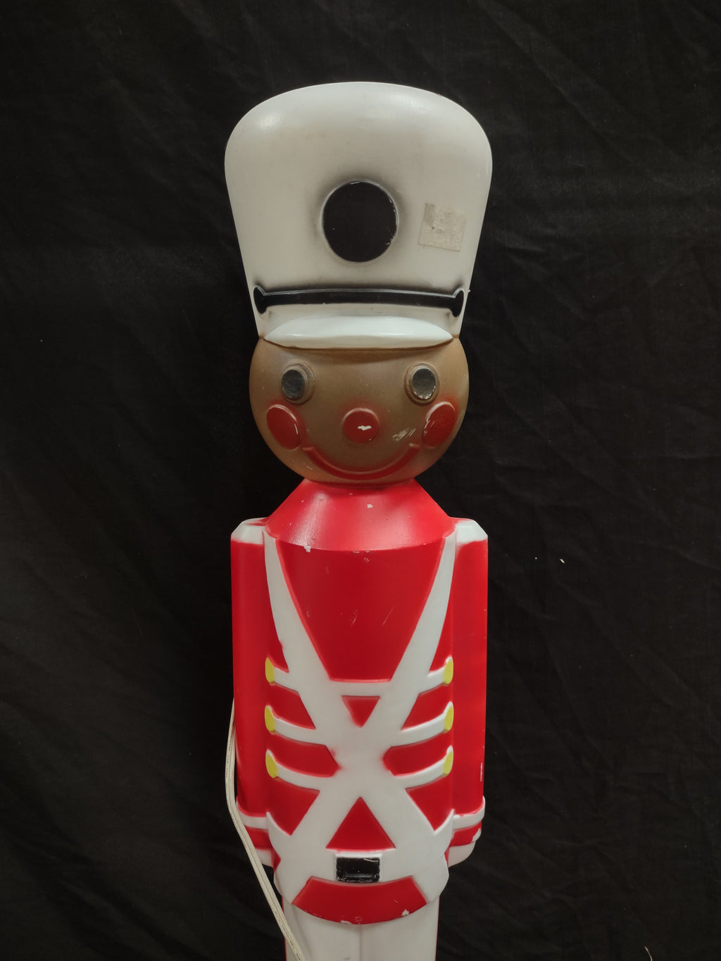 Vintage Christmas Blow Mold Nutcracker Soldier Black (lot 2326)