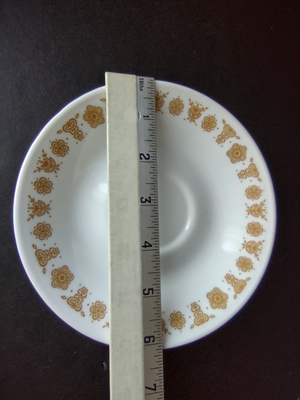 Corelle 8 x Teacup Saucer Golden Butterfly (lot 1207)