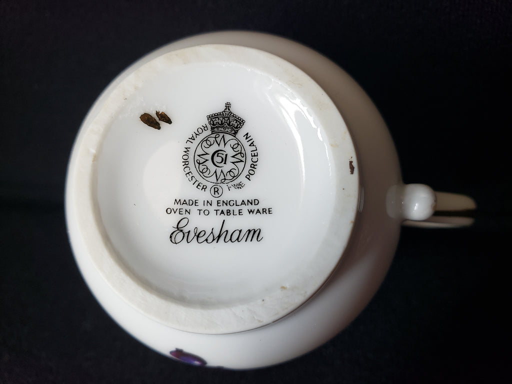 Vintage Royal Worcester Evesham Demitasse Tea Cup ONLY (lot 2062)