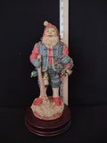 Vintage Christmas Dutch Style Santa Claus Musical Jingle Bells (Lot 4369)