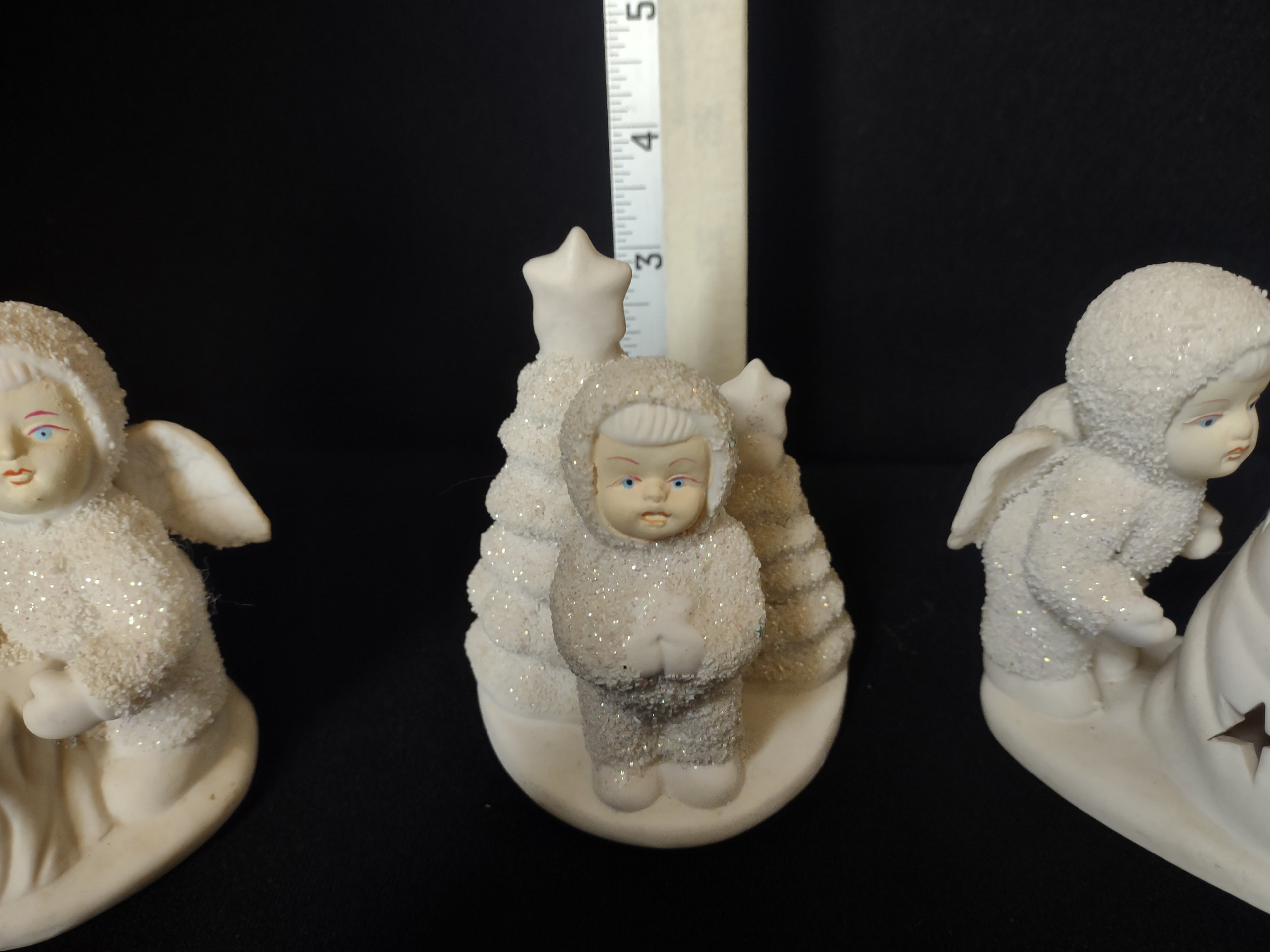 Lot of 3 Snowbabies Candle Holder (lot 1580)