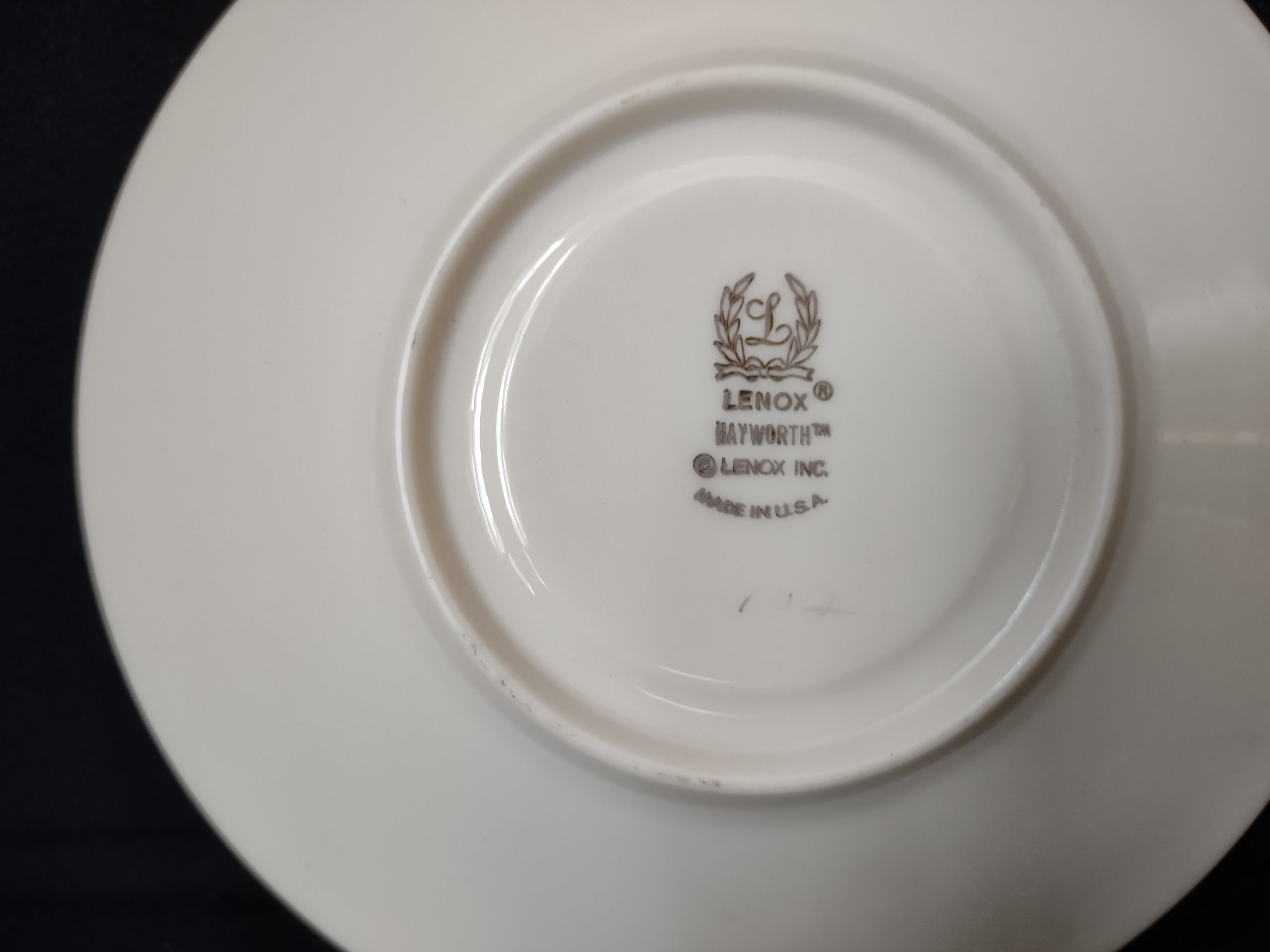 Vintage Lenox Hayworth Saucer ONLY (lot 1884)