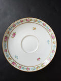 Depose Ahrenfeldt Limoges Reizenstein Saucer Pink Yellow Rose Gold Trim lot 616