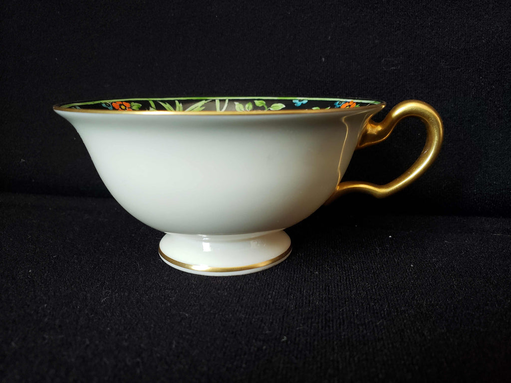 Vintage Lenox Black Rim Tea Cup ONLY (lot 1954)