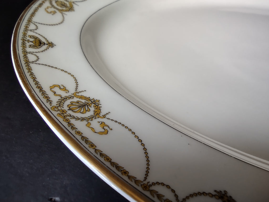 Haviland Limoges Pilgrin Eugenie Serving Platter Yellow Laurel Swag (lot 944)