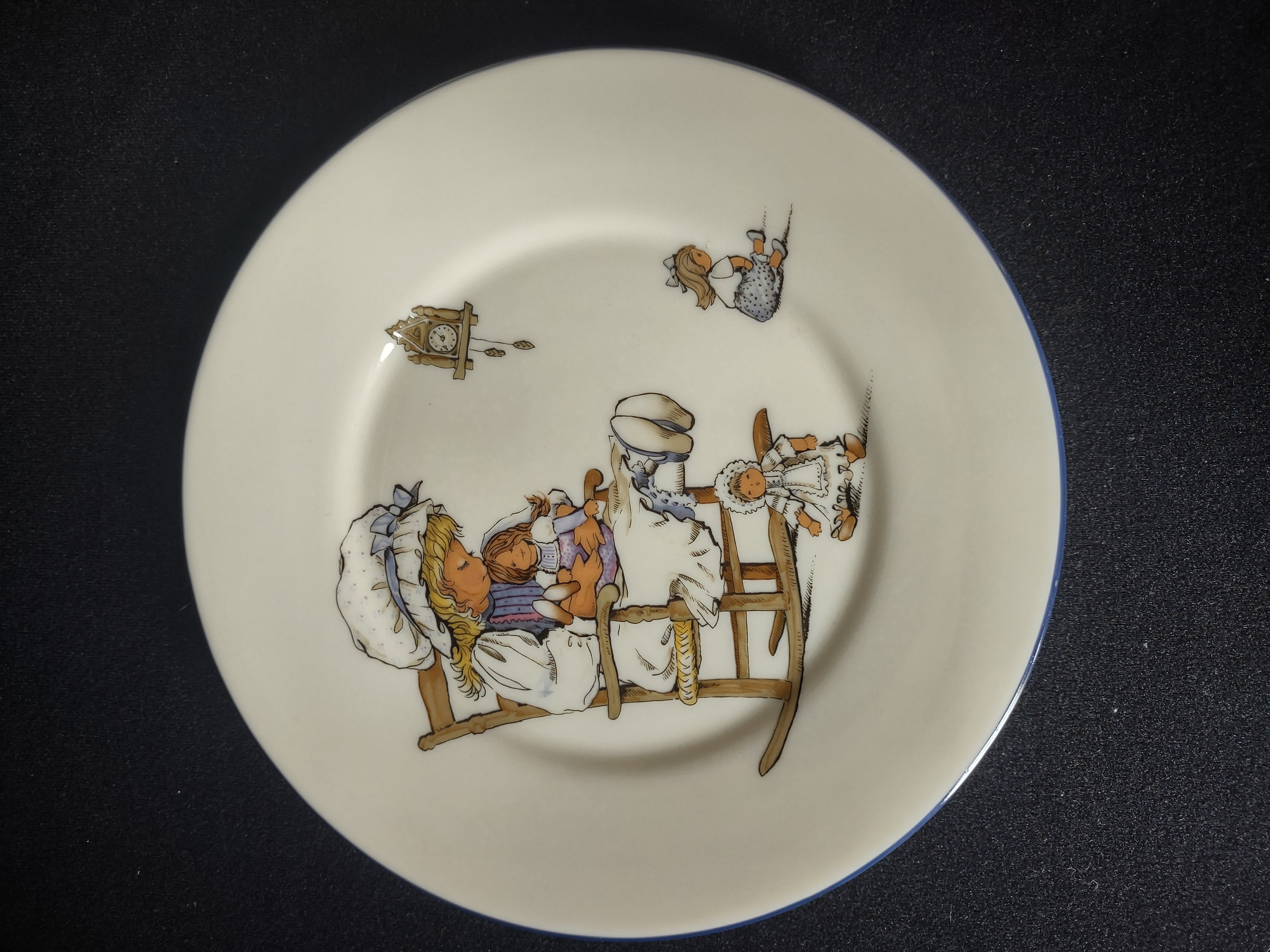 Vintage Lenox Special Dessert or Salad Plate Little Girl Nursery (lot 1859)