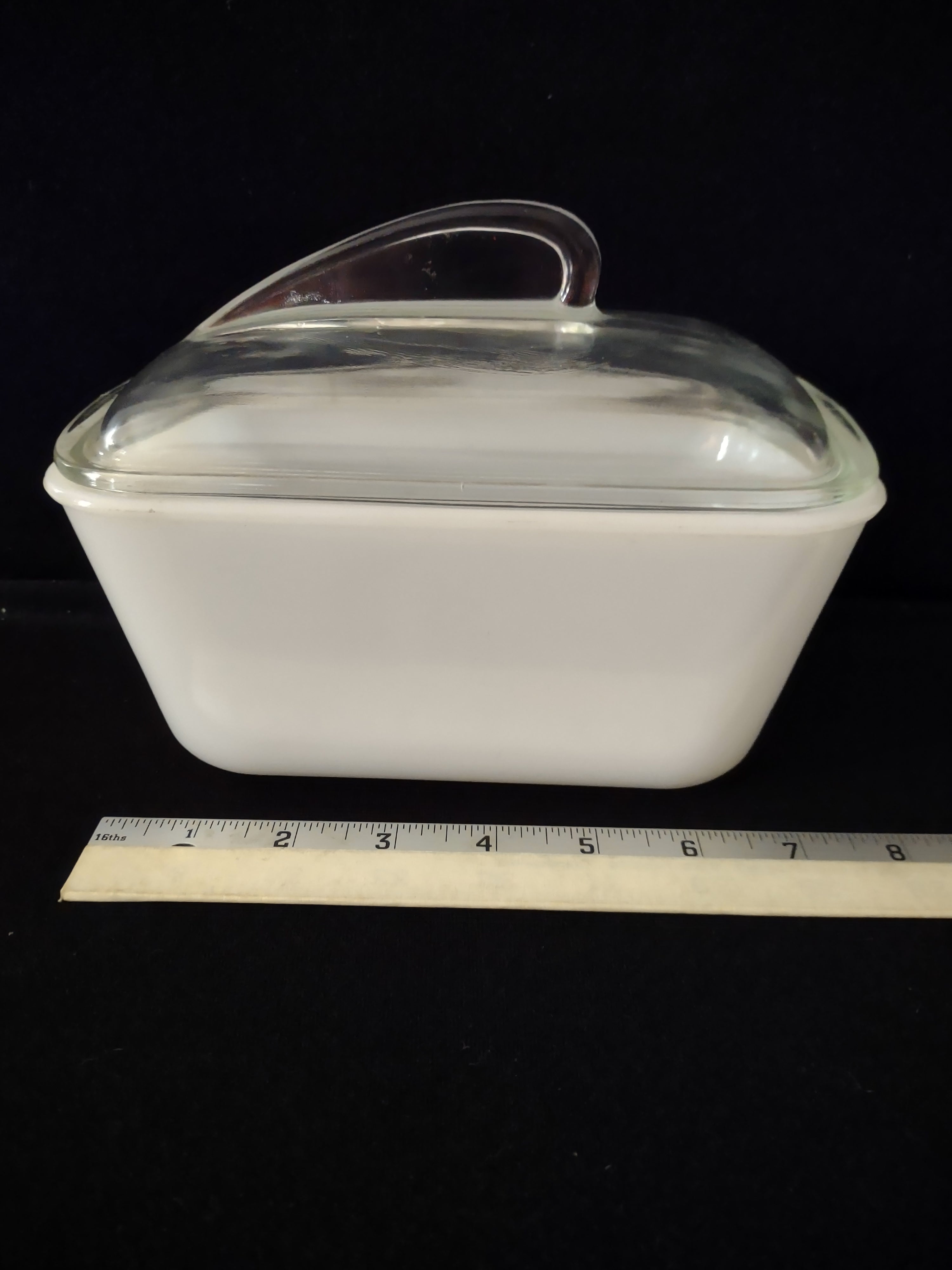 Vintage Glasbake Loaf Over Pan With Fin Lid (Lot 3097)