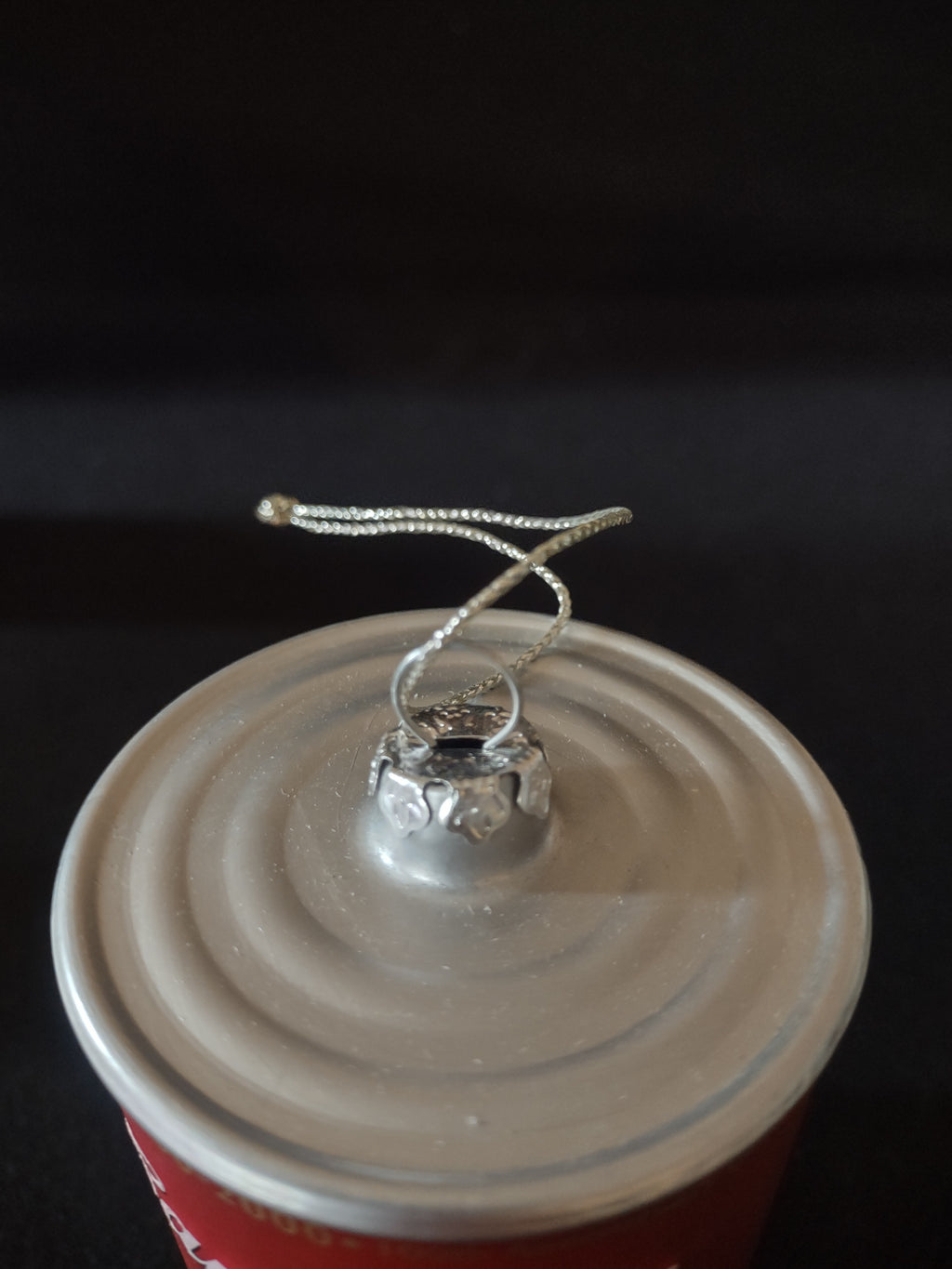 Anniversary 2000 Campbells Glass Tomato Soup Can Christmas Ornament (Lot 4685)