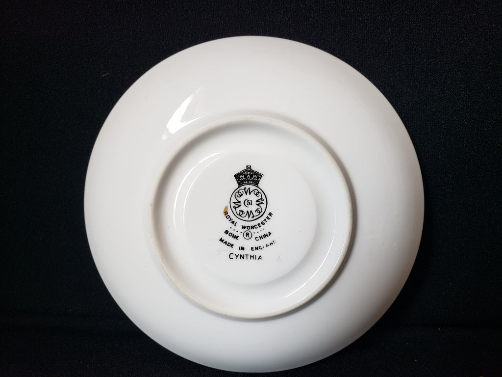 Vintage Royal Worcester Cynthia Saucer ONLY (lot 2114)