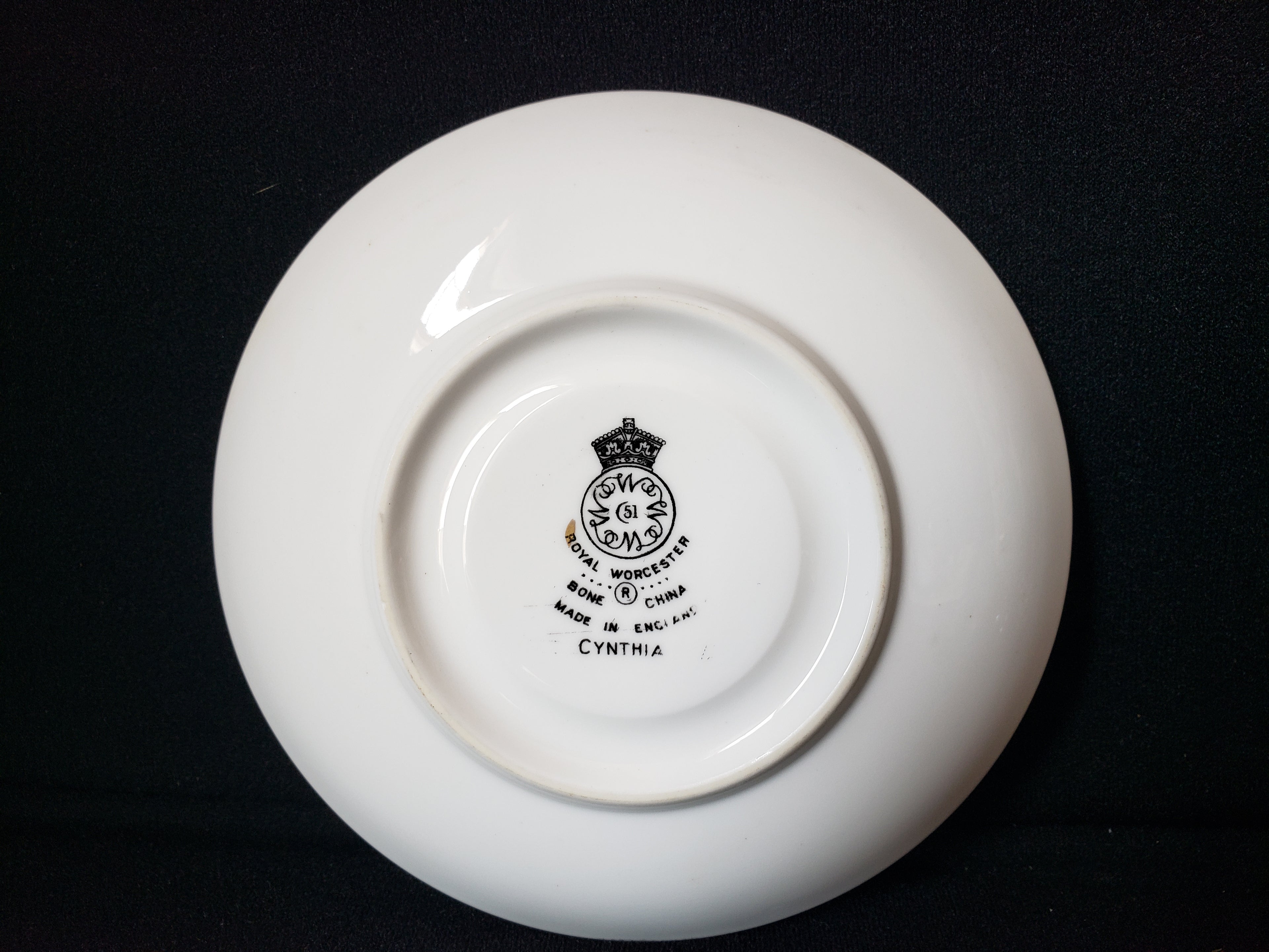 Vintage Royal Worcester Cynthia Saucer ONLY (lot 2114)
