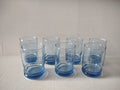 Vintage MCM Anchor Hocking Blue 3-1/2" Glass x 7 (lot 5156)