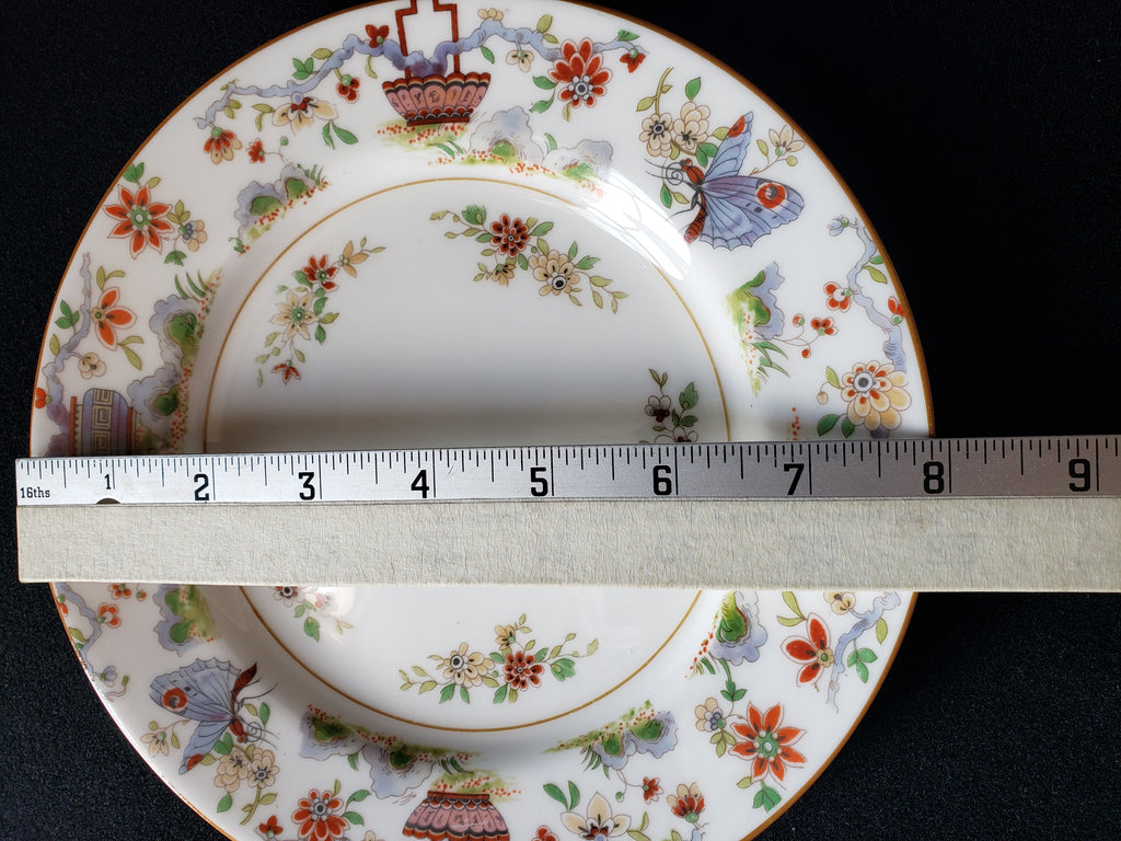 Vintage Royal Worcester Higgins Seiter Butterfly Salad Plate 8" (lot 2123)