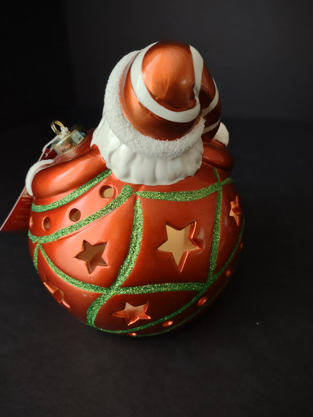 Christmas Color Changing Santa Ornament Gift Box (lot 1343)