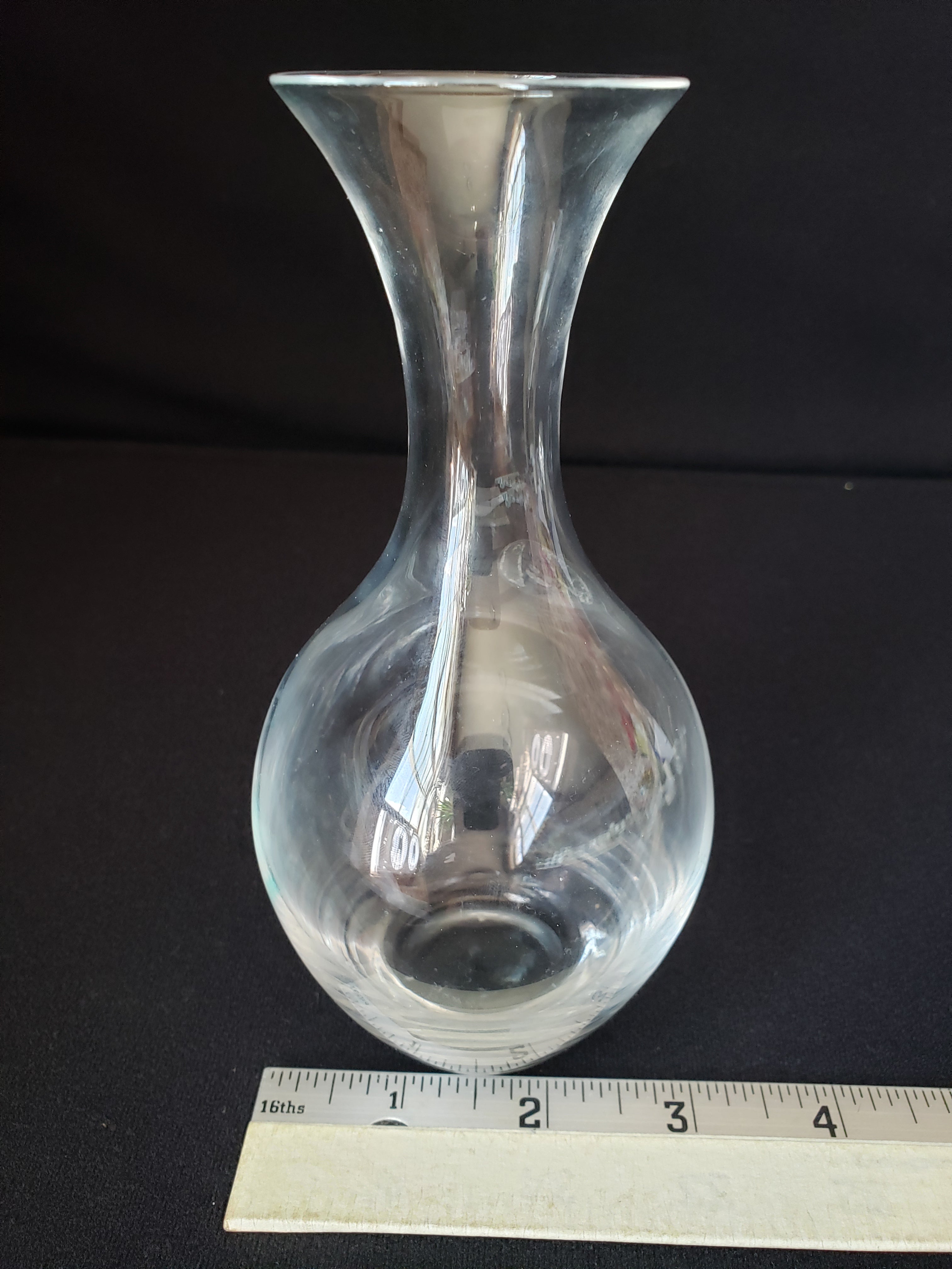 Vintage Crystal Vase Lenox Hand Blown 6-1/2" (lot 2051)