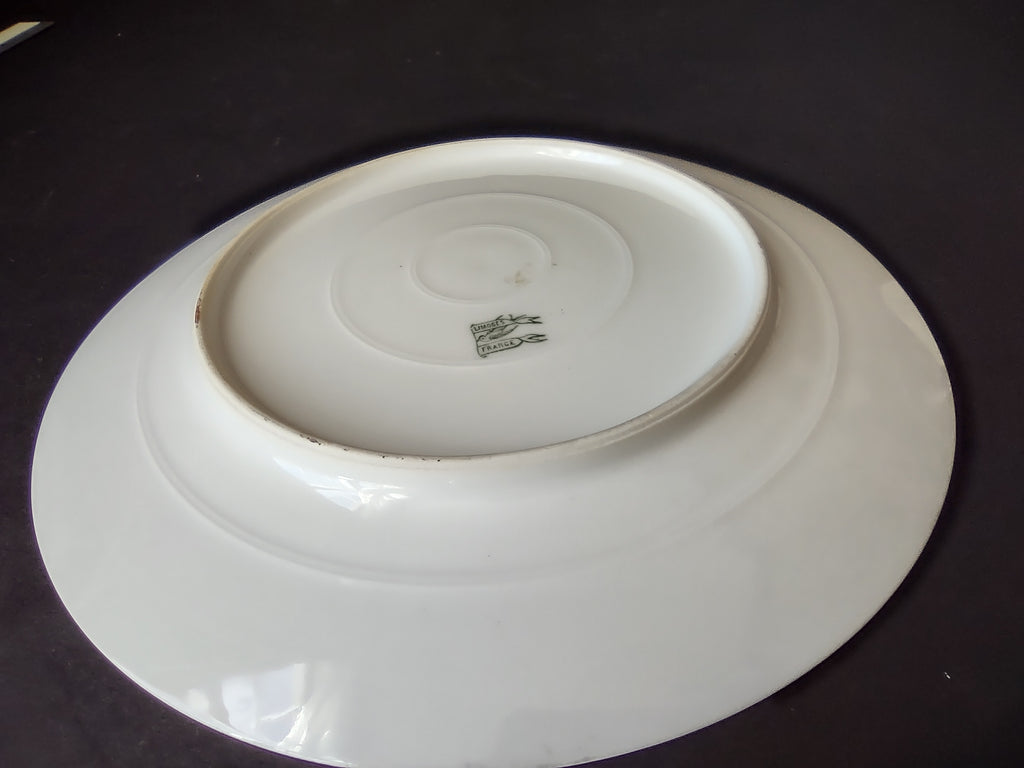 Limoges France Cabinet Plate Boats Design 10-1/4" (lot 1115)