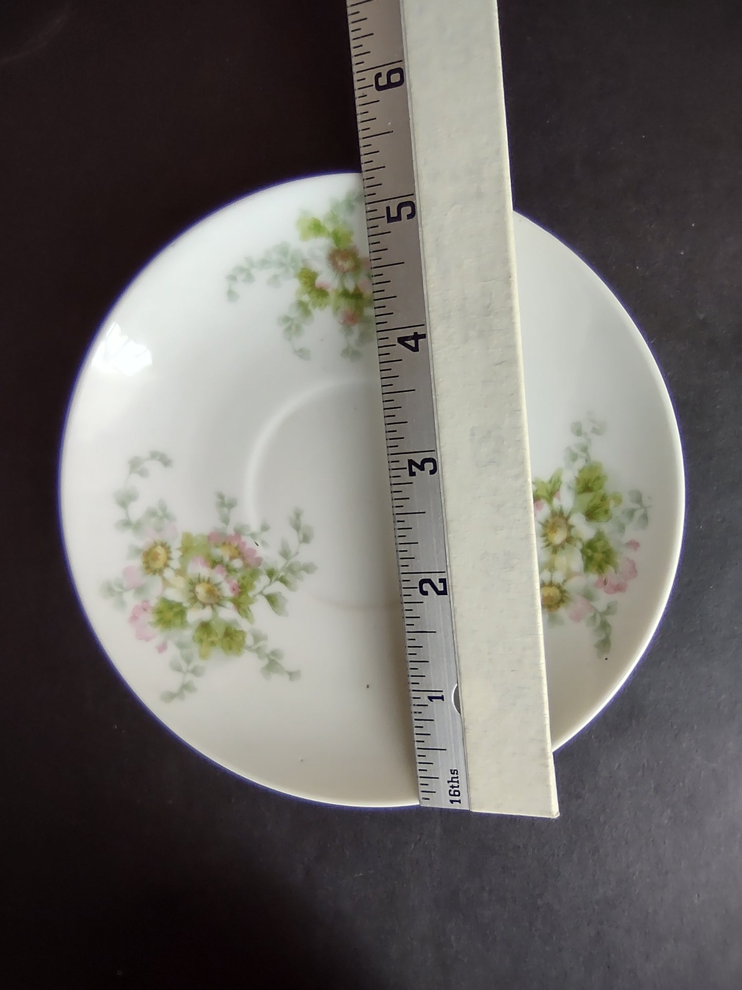 Haviland Limoges GDA Saucer ONLY Pink Daisy Daisies (lot 879)