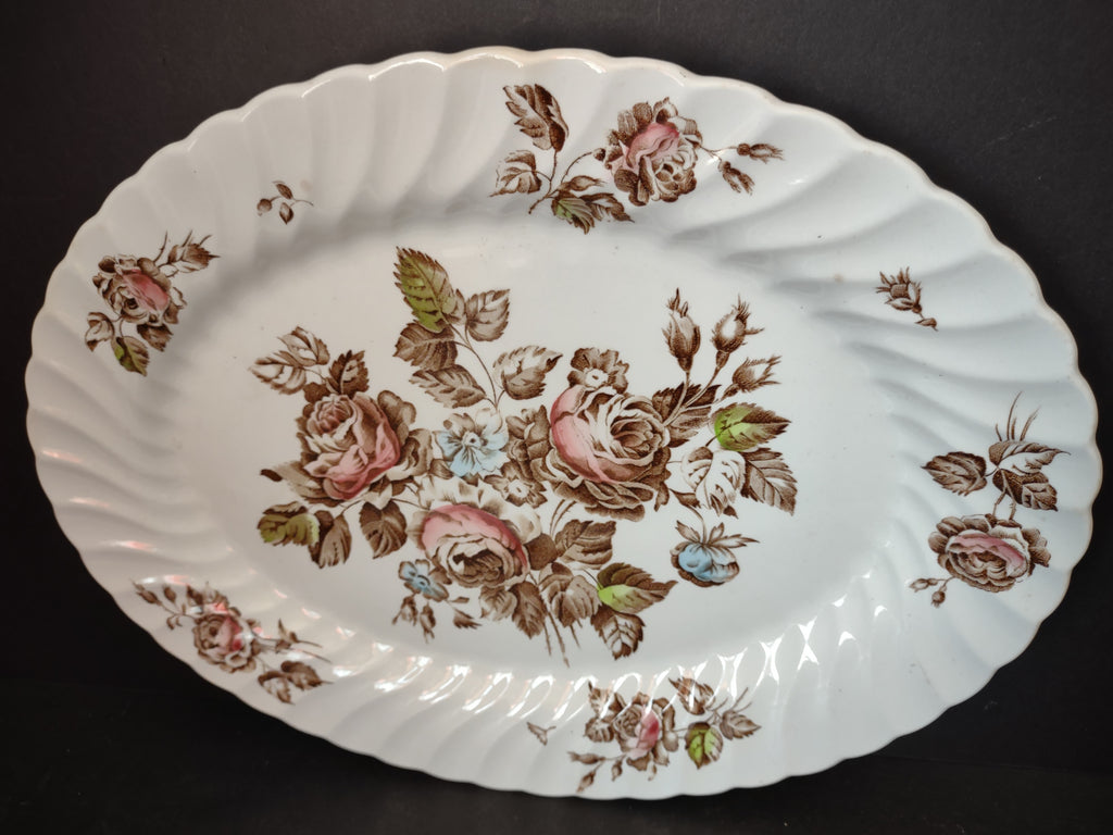 Johnson Brothers Staffordshire Bouquet Serving Platter 12" x 9-1/2" (lot 5596)
