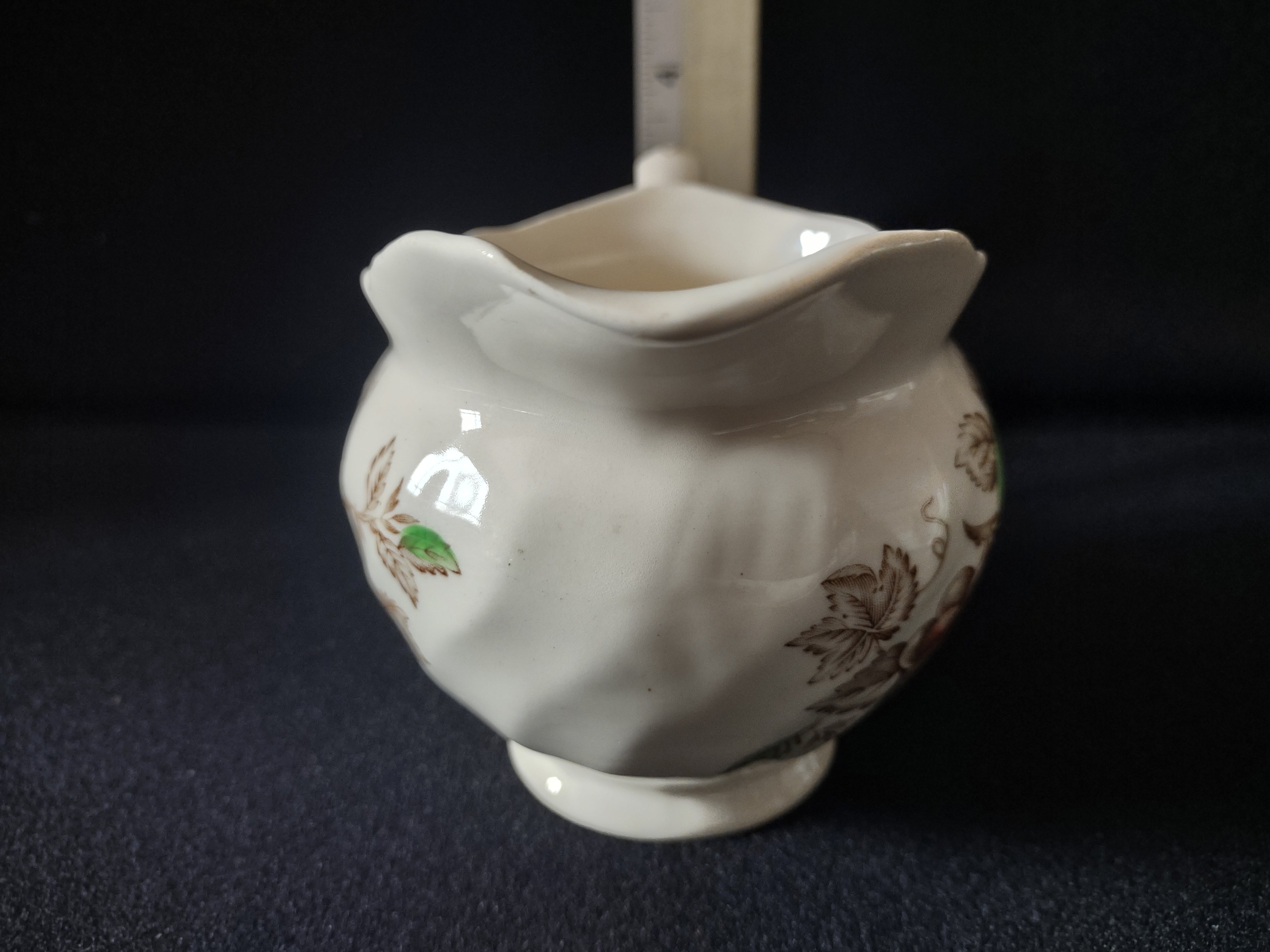 Vintage Johnson Bros Harvest Time Ironstone England Creamer CRAZING (lot 5627)