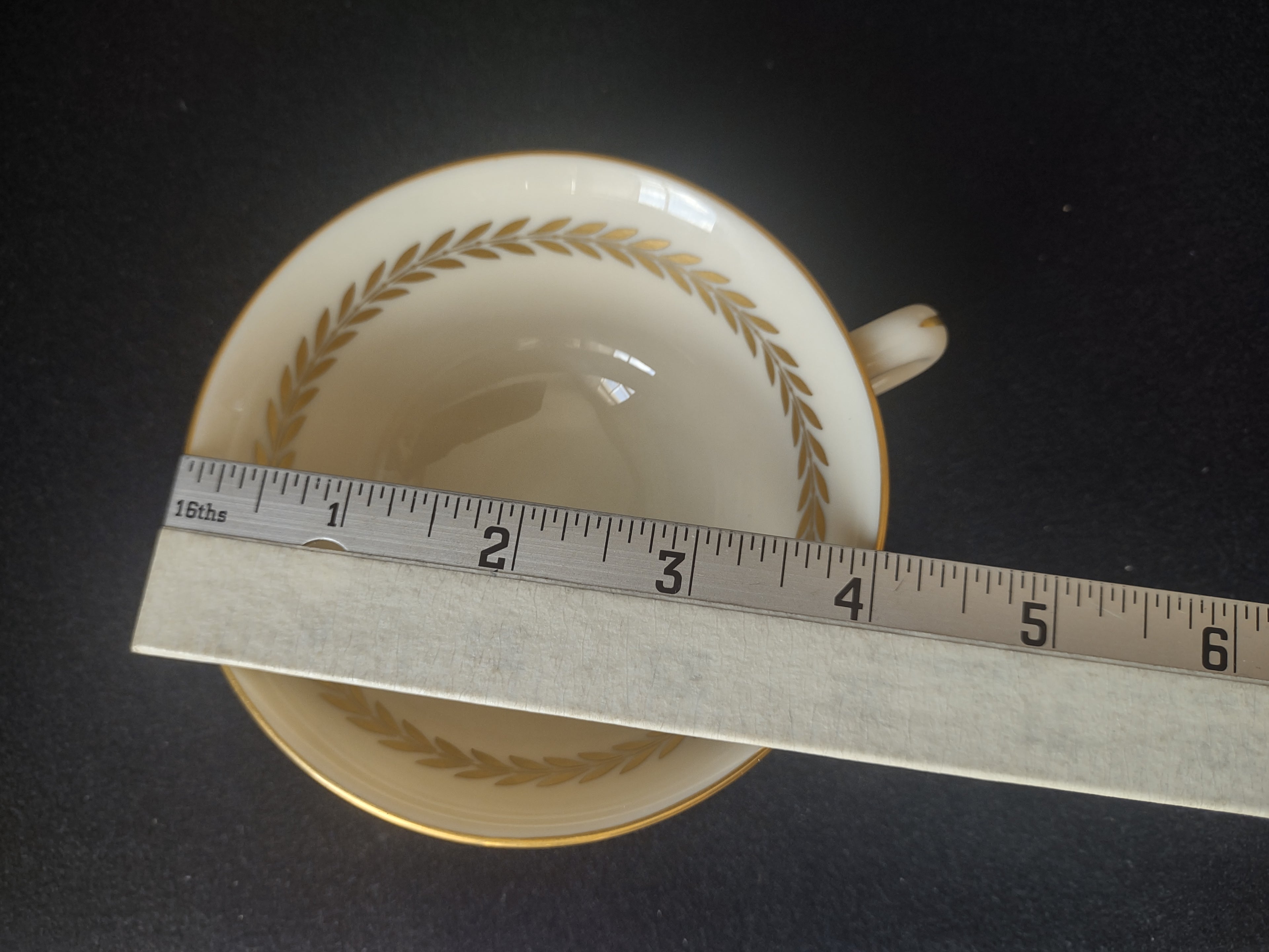 Vintage Lenox Imperial Tea Cup with Saucer (lot 1802)