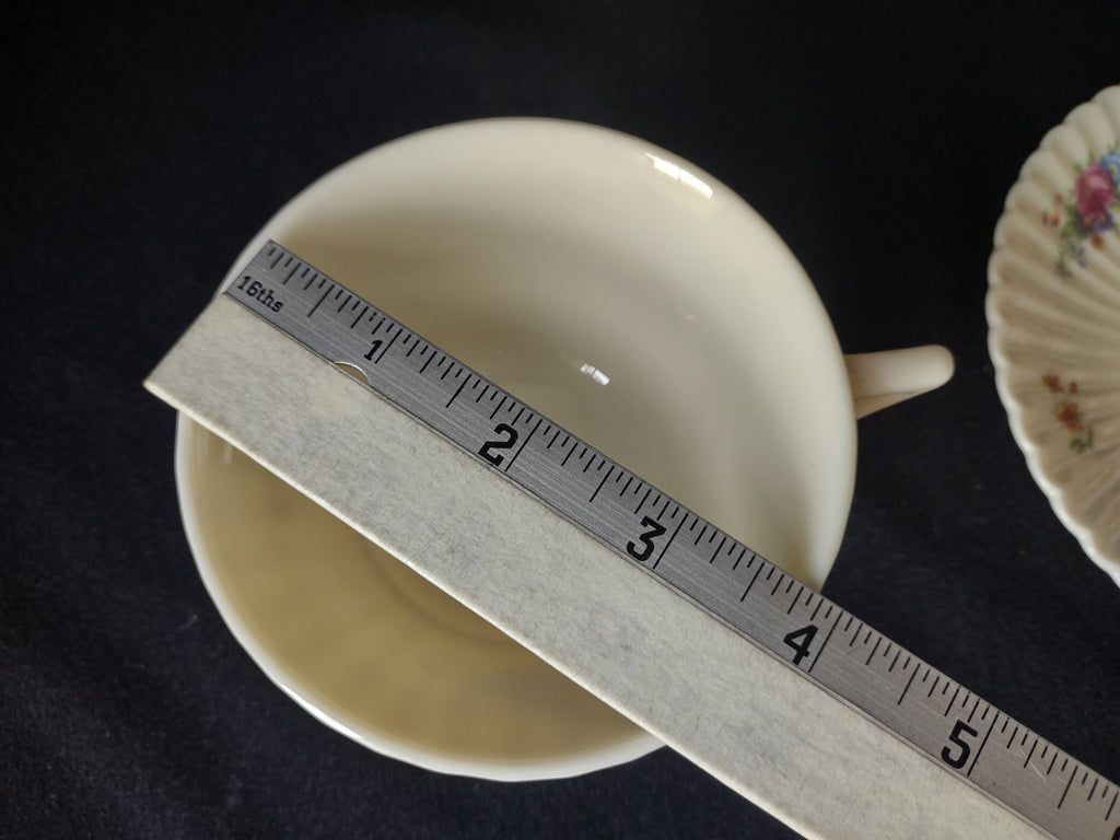 Vintage Lenox Pavlova Tea Cup with Saucer Blue Stamp (lot 1840)