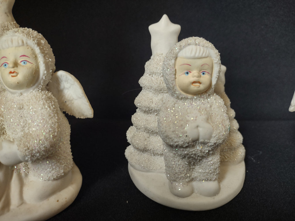 Lot of 3 Snowbabies Candle Holder (lot 1580)