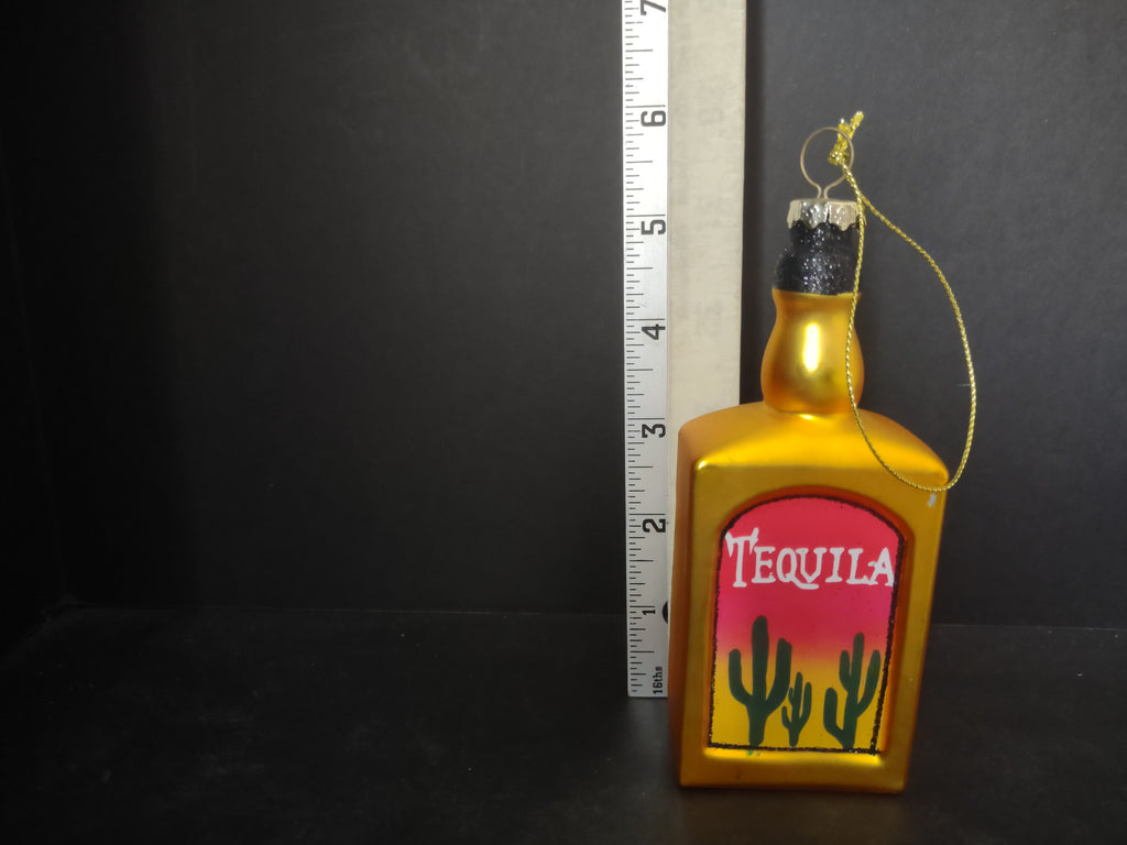 Christmas Tree Tequila Bottle Ornament (lot 2922c)