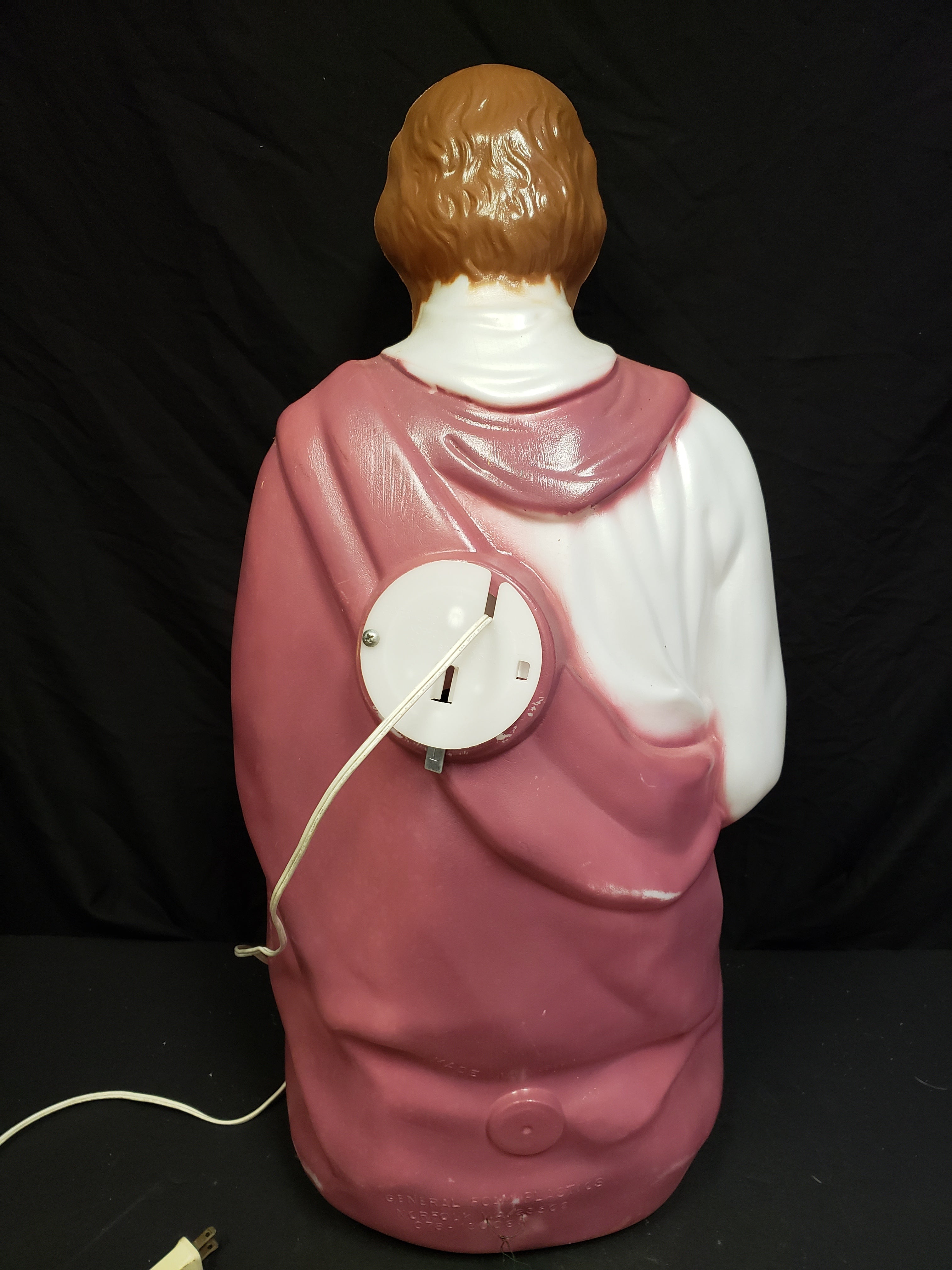 Vintage Christmas Nativity Outdoor Rose Joseph Blow Mold 28" (lot 2252)