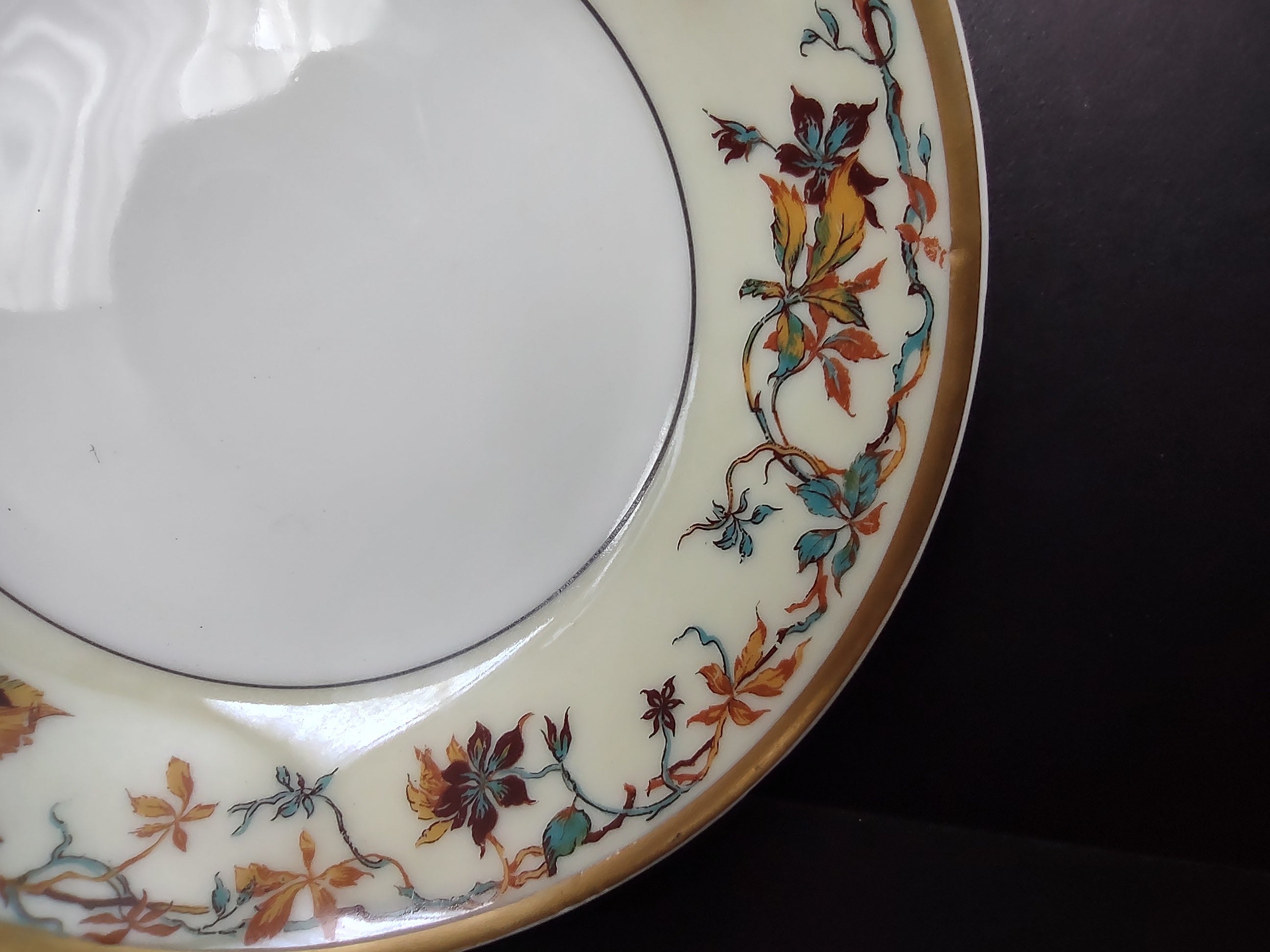 Haviland France Limoges Small Bowl Dish Thanksgiving Louvain 5" (lot 978)
