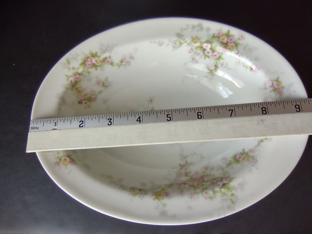 Haviland Limoges Schleiger 149 Set Serving Bowl + Platter Yellow Rose (lot 913)