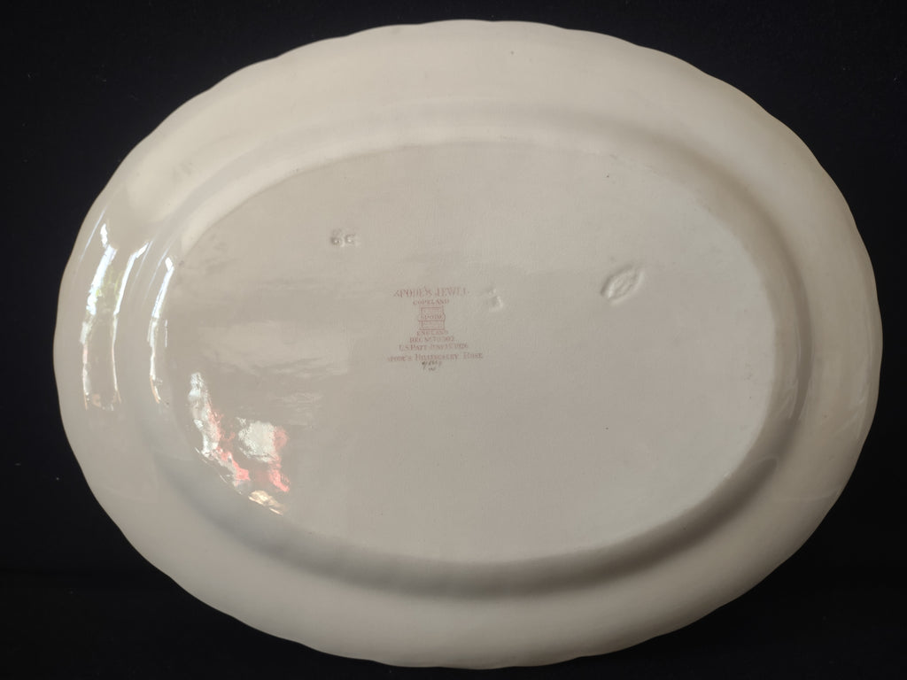 Spode Countryside Jewel Billingsley Rose Serving Platter Ironstone (lot 5783)