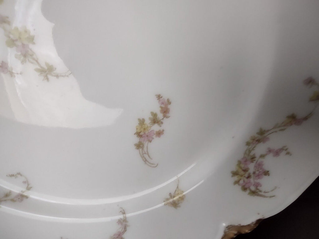 Haviland Limoges Roses Gold Trim Luncheon Salad Plate 8-1/2" (lot 359)