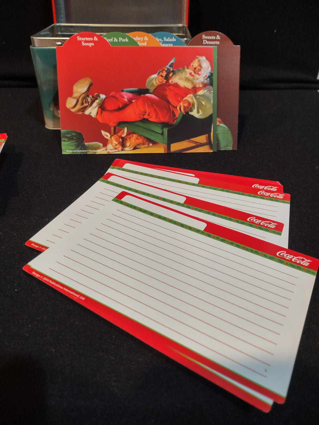 Vintage Cooking with Coca-Cola Recipe Box with Recipes (lot 5418)