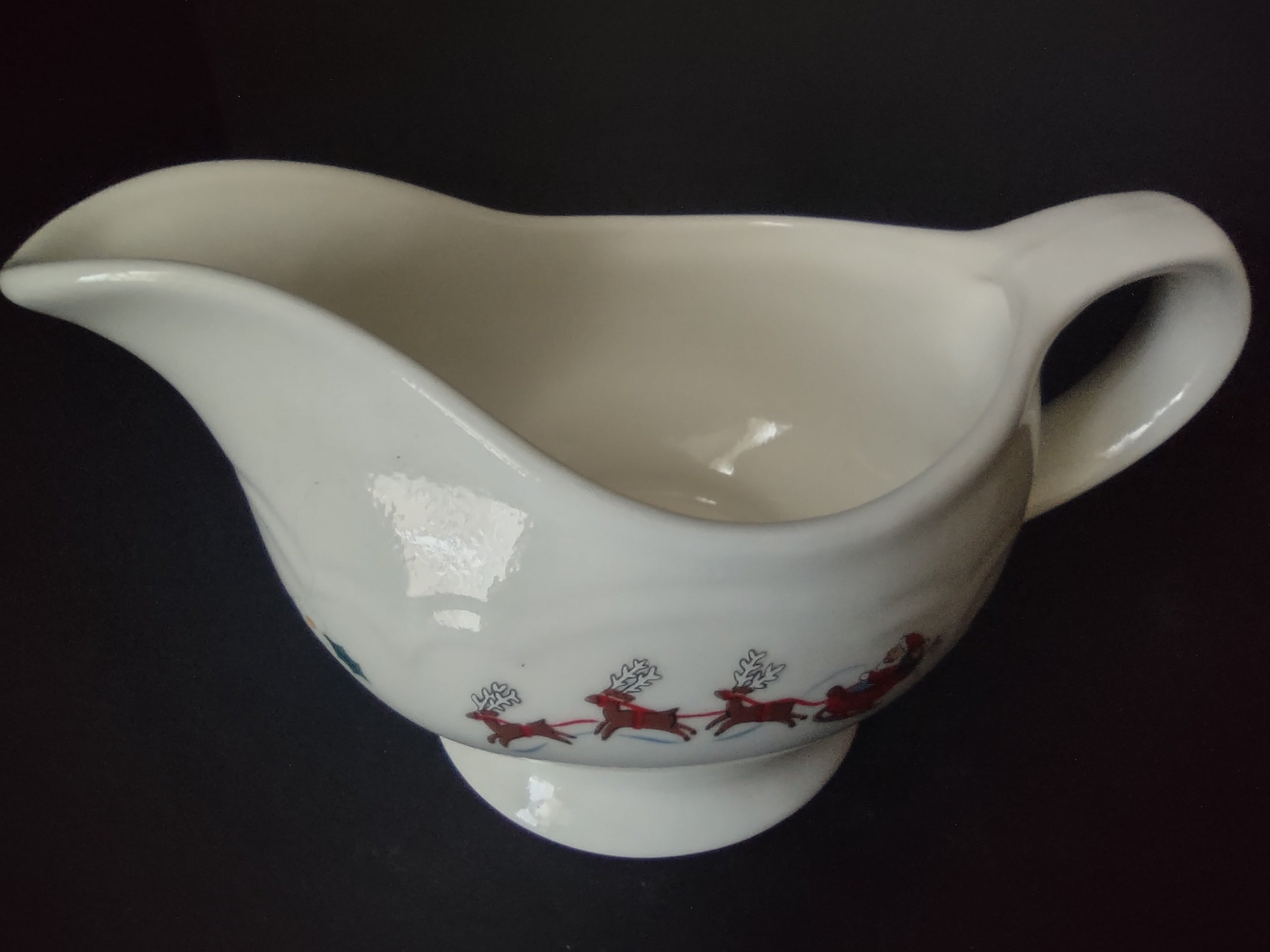 Pfaltzgraff Christmas Gravy Bowl Napkin Holder Salt Pepper Holder (lot 1160)