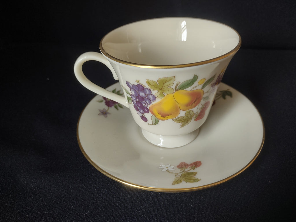 Vintage Lenox Special Fruit Design Tea Cup with Saucer (lot 1848)