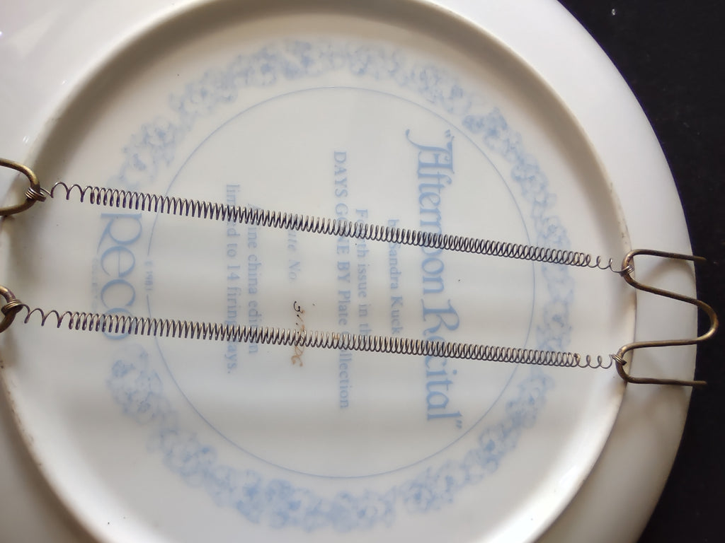 Vintage Days Gone By Collector Plate 4th Issue Afternoon Recital (Lot 5184)