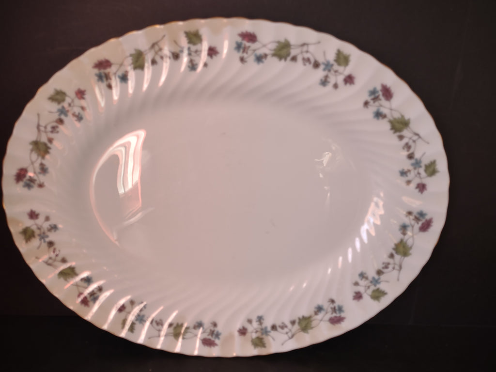 Vintage Minton England Bone Dryden Large Serving Platter IMPERFECT (lot 5460)