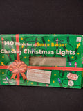 Christmas 140 Mini Multicolor Chasing Lights 8 Electronic Functions (Lot 4293)