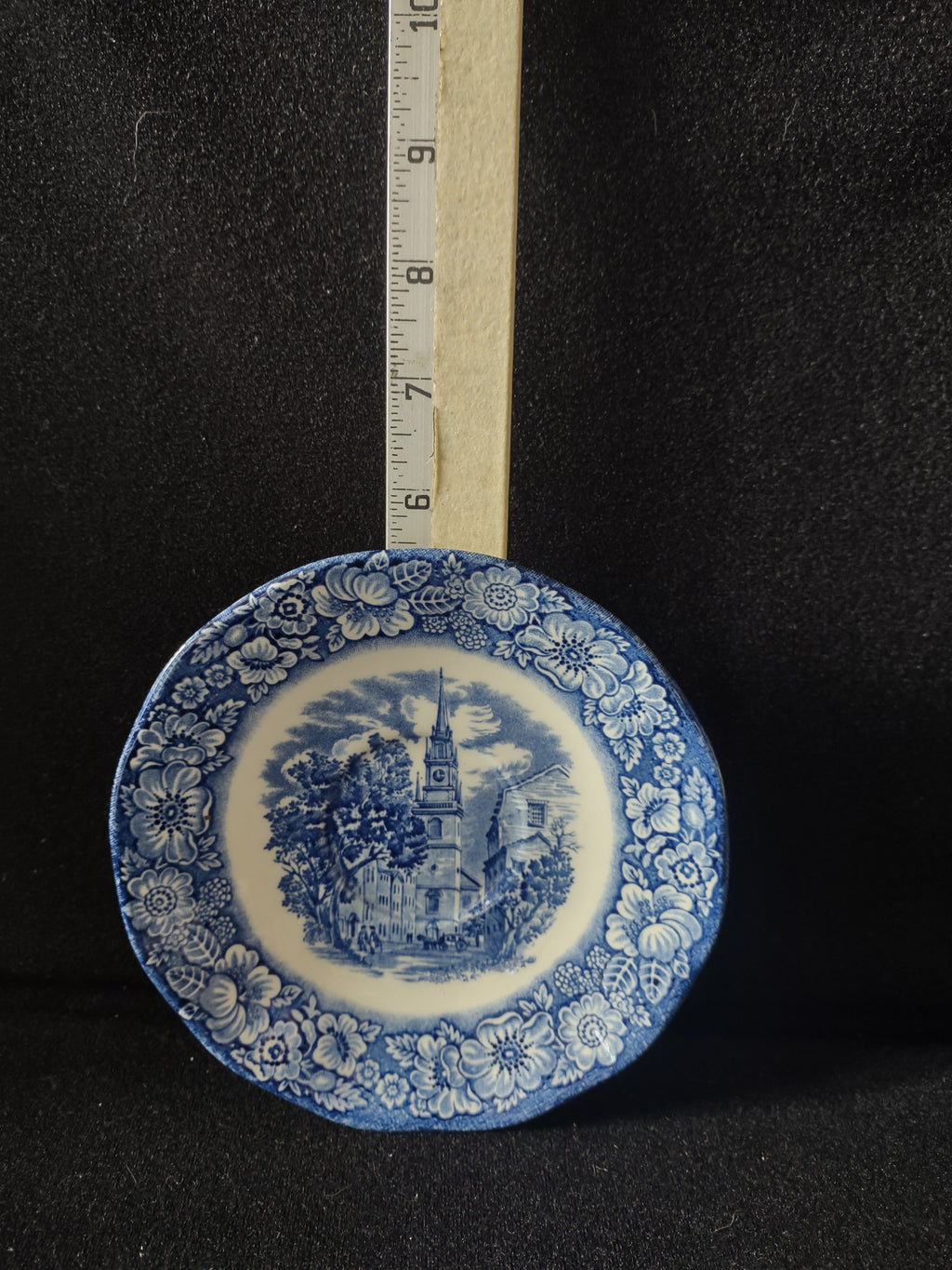 Vintage Enoch Wedgwood Co Saucer Historic Colonial Scenes Liberty Blue (Lot 5580